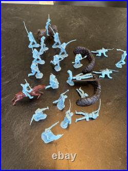 Vintage Marx Battle of Blue & Gray Figures Including Wounded Soldiers 1960s