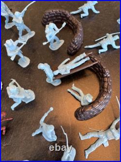 Vintage Marx Battle of Blue & Gray Figures Including Wounded Soldiers 1960s