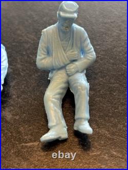 Vintage Marx Battle of Blue & Gray Figures Including Wounded Soldiers 1960s