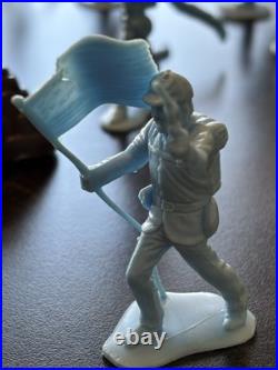 Vintage Marx Battle of Blue & Gray Figures Including Wounded Soldiers 1960s