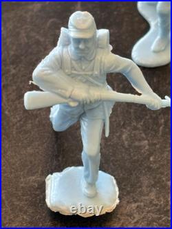 Vintage Marx Battle of Blue & Gray Figures Including Wounded Soldiers 1960s