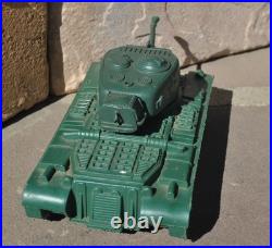 Vintage Marx Battleground Green American Army #51 Tank incomplete