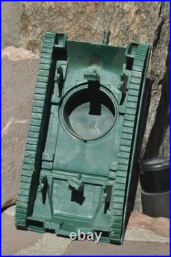 Vintage Marx Battleground Green American Army #51 Tank incomplete