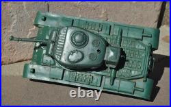 Vintage Marx Battleground Green American Army #51 Tank incomplete