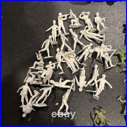 Vintage Marx Battleground Play Set Tanks, Half-tracks, soldiers, WWII Lot 100