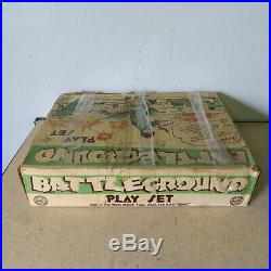 Vintage Marx Battleground Playset 4752 WW2 WWII Toy Set withBox