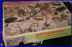 Vintage Marx Battleground WW II Playset #4756 In the Original Box