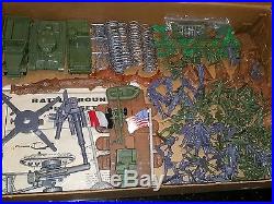 Vintage Marx Battleground WW II Playset #4756 In the Original Box