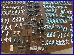 Vintage Marx Blue & Gray Civil War Battle Playset 227 Soldiers and Accessories