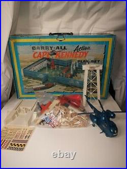 Vintage Marx Cape Kennedy Action Carry-all Metal Tin Litho Playset No. 4625