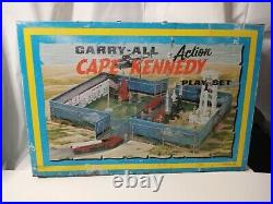 Vintage Marx Cape Kennedy Action Carry-all Metal Tin Litho Playset No. 4625