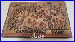 Vintage Marx Captain Space Solar Port Tin withBox & Accessories #7018 1950's