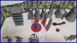 Vintage Marx Captain Space Solar Port Tin withBox & Accessories #7018 1950's