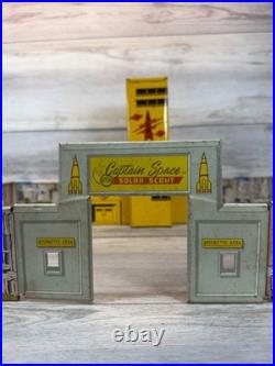Vintage Marx Captain Space Solar Scout Playset 1953 Tom Corbett Tin Toy Building