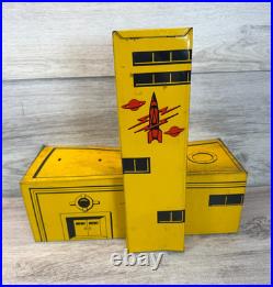 Vintage Marx Captain Space Solar Scout Playset 1953 Tom Corbett Tin Toy Building