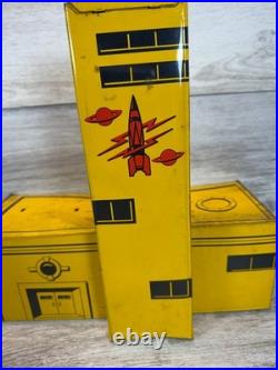 Vintage Marx Captain Space Solar Scout Playset 1953 Tom Corbett Tin Toy Building