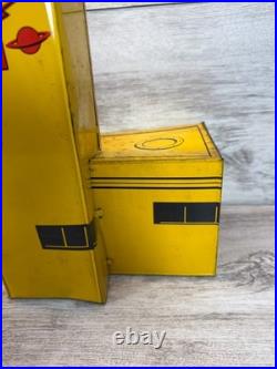 Vintage Marx Captain Space Solar Scout Playset 1953 Tom Corbett Tin Toy Building