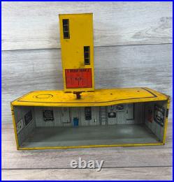 Vintage Marx Captain Space Solar Scout Playset 1953 Tom Corbett Tin Toy Building