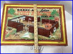 Vintage Marx Carry All Action Fort Apache Playset Accessories #4685 READ