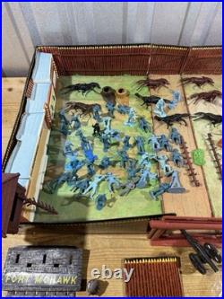 Vintage Marx Carry-All Fort Apache No. 4885 Play Set with Alamo Figures & Other +