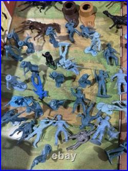 Vintage Marx Carry-All Fort Apache No. 4885 Play Set with Alamo Figures & Other +