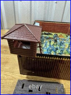 Vintage Marx Carry-All Fort Apache No. 4885 Play Set with Alamo Figures & Other +