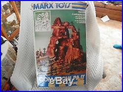 Vintage Marx Comanche Pass Playset- Mountain, Figures, Box, Horses, Accessories