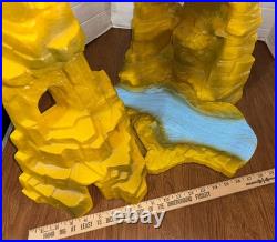 Vintage Marx Commanche Pass Playset Mountain (4 Pieces) 1970s Plastic Scenery