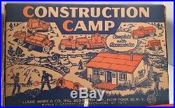 Vintage Marx Construction Camp Play Set Original Box