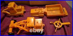 Vintage Marx Construction Camp Playset Figures (11) and Vehicles Incomplete