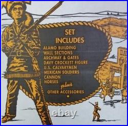 Vintage Marx Davy Crockett At The Alamo Playset #3544 Silver Alamo Defenders