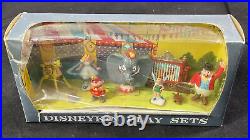 Vintage Marx Disney Disneykins Alice Tinker Bell Dumbo Bambi Mini Playset NRFB