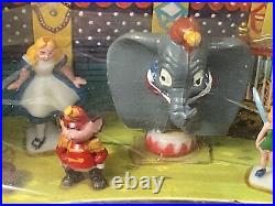 Vintage Marx Disney Disneykins Alice Tinker Bell Dumbo Bambi Mini Playset NRFB