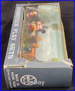 Vintage Marx Disney Disneykins MICKEY MINNIE MOUSE PLUTO PETER Mini Playset NRFB