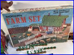 Vintage Marx Farm Set with Original Box & Accessories 1960s