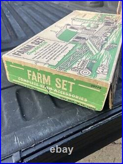 Vintage Marx Farm set c1969 PARTIAL set with accessories & building & vehicles