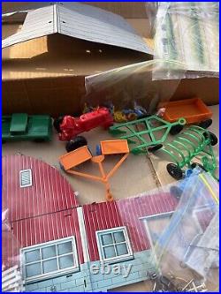 Vintage Marx Farm set c1969 PARTIAL set with accessories & building & vehicles