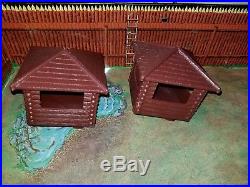 Vintage Marx Fort Apache Carry All Action Playset Lots Of Figures & Items