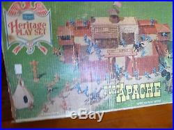 Vintage Marx Fort Apache Heritage Playset Sears with Box Near Complete