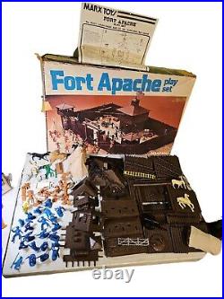 Vintage Marx Fort Apache Play Set In Original Box With Manual Incomplete