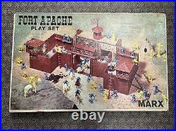 + Vintage Marx Fort Apache Play Set No. 3681 with Box, Figures & Accessories