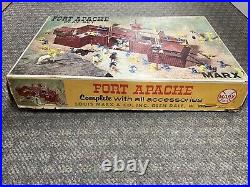 + Vintage Marx Fort Apache Play Set No. 3681 with Box, Figures & Accessories