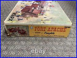 + Vintage Marx Fort Apache Play Set No. 3681 with Box, Figures & Accessories