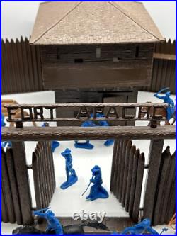 Vintage Marx Fort Apache Play Set Over 50 Pieces Plastic Incomplete READ