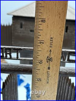 Vintage Marx Fort Apache Play Set Over 50 Pieces Plastic Incomplete READ