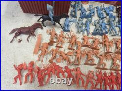 Vintage Marx Fort Apache Playset 3681 With Extra Figures And Box READ