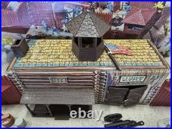Vintage Marx Fort Apache Playset 3681 With Extra Figures And Box READ