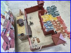 Vintage Marx Fort Apache Playset 3681 With Extra Figures And Box READ