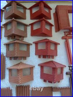 Vintage Marx Fort Apache Playset Fence And Posts Hugh Lot Mixed Sets Parts