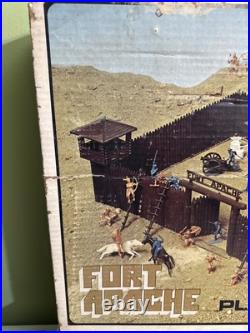 Vintage Marx Fort Apache Playset Model 3681a With Original Box+ Extra Soldiers